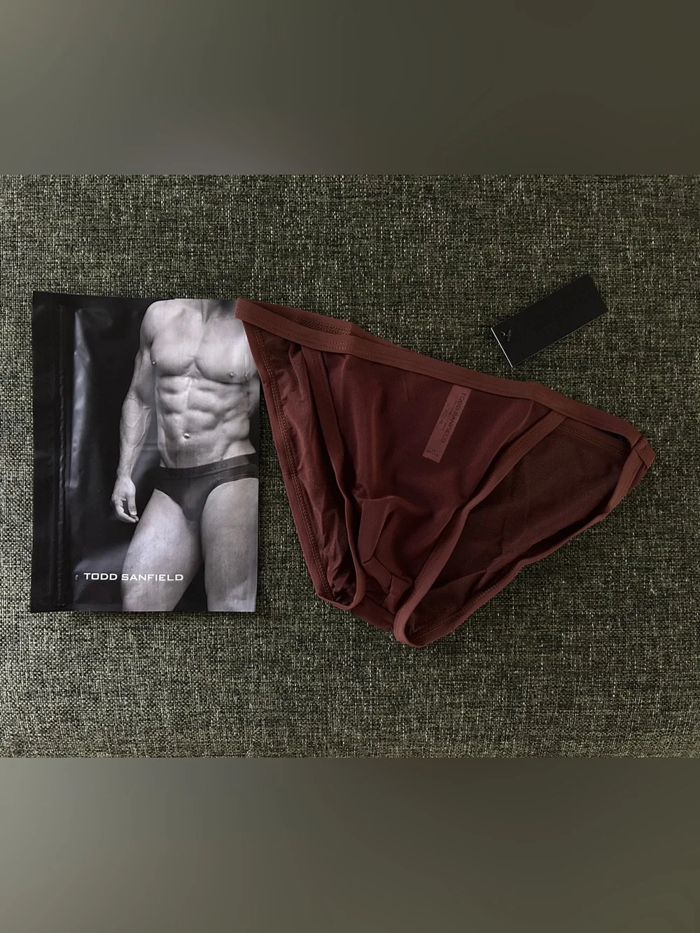 Todd Sanfield Defiant Endurance Mesh Brief in Leather